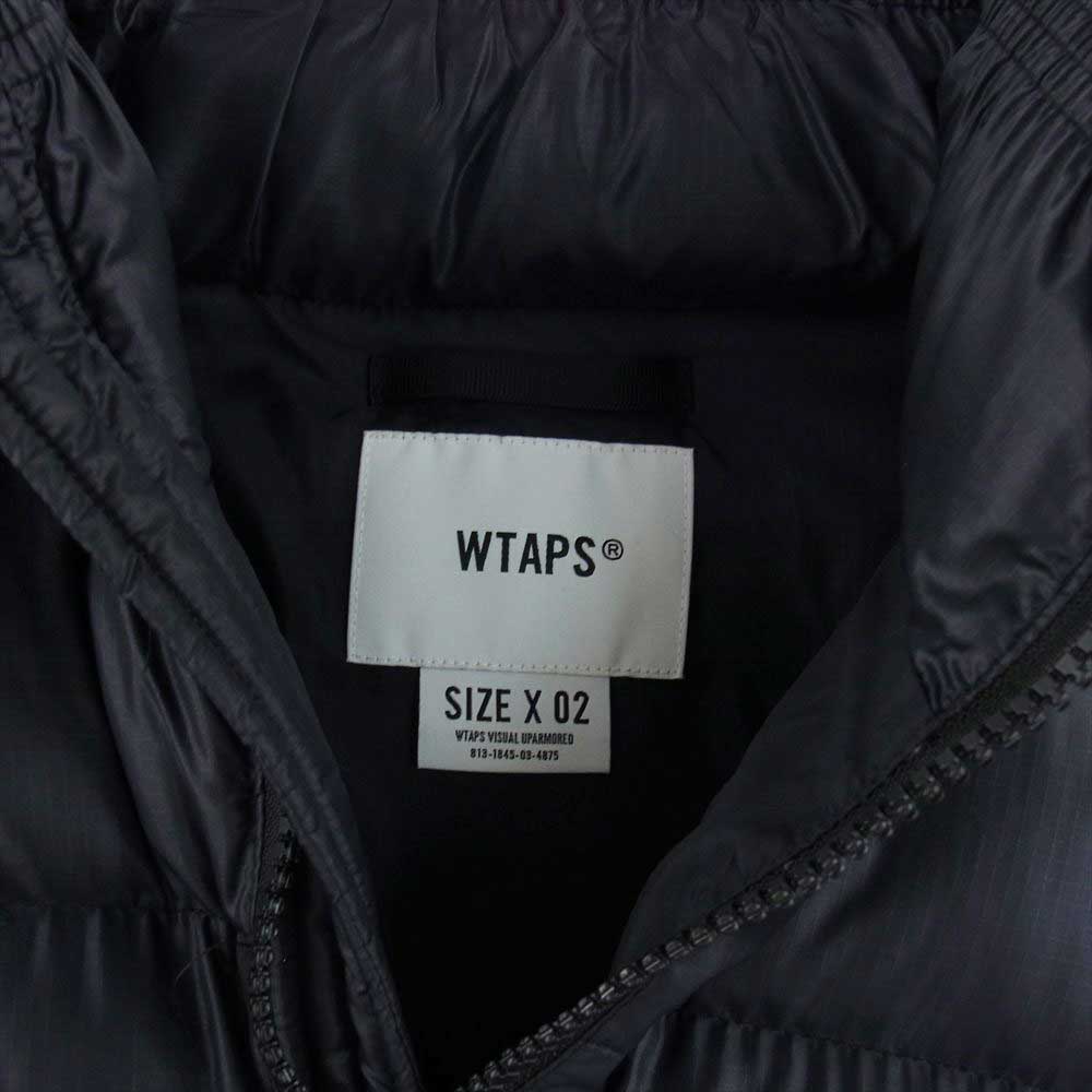 WTAPS ダブルタップス 22AW 222BRDT-JKM04 BIVOUAC JACKET NYLON. RIPSTOP. FORTLESS 耐久撥水加工 OEKO-TEX ダウン ジャケット ブラック系 02【中古】