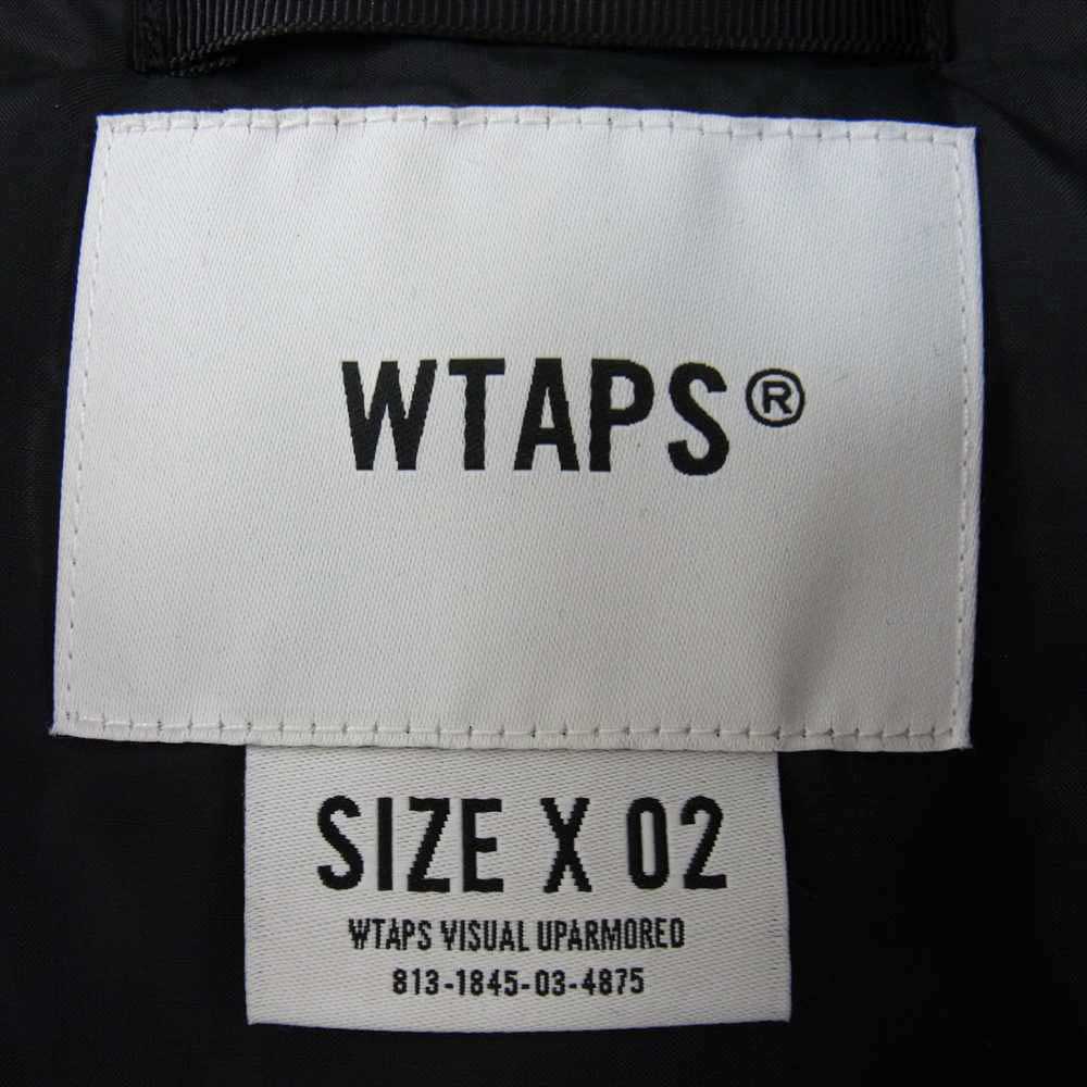 WTAPS ダブルタップス 22AW 222BRDT-JKM04 BIVOUAC JACKET NYLON. RIPSTOP. FORTLESS 耐久撥水加工 OEKO-TEX ダウン ジャケット ブラック系 02【中古】
