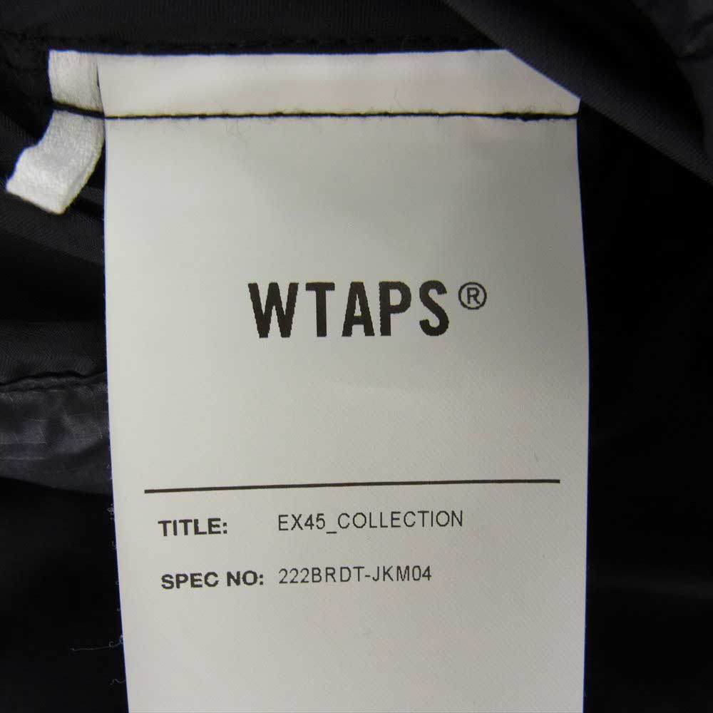 WTAPS ダブルタップス 22AW 222BRDT-JKM04 BIVOUAC JACKET NYLON. RIPSTOP. FORTLESS 耐久撥水加工 OEKO-TEX ダウン ジャケット ブラック系 02【中古】