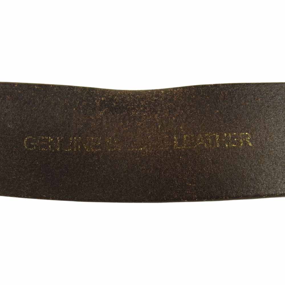 グレンロイヤル ブライドル レザー ベルト 5穴 スコットランド製 ダークブラウン系 30【中古】