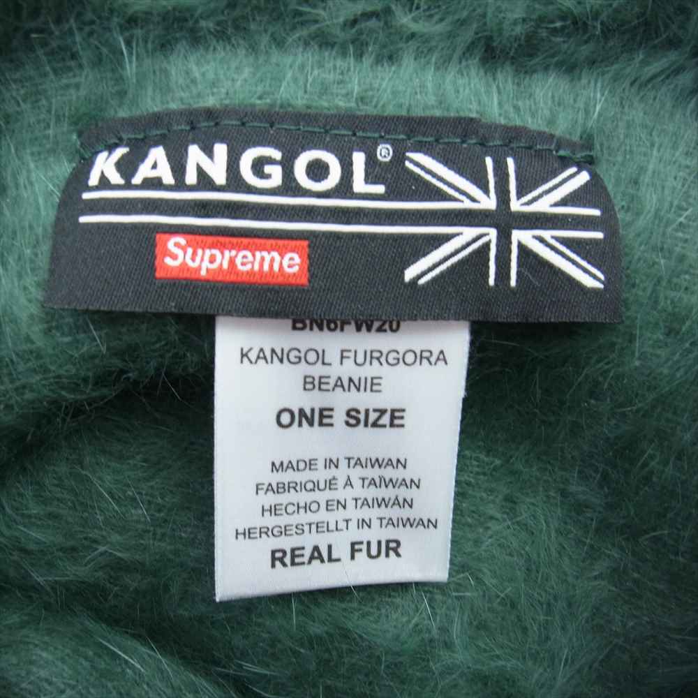 Supreme シュプリーム 22AW × Kangol Furgora Beanie カンゴール フェイクファー ニット ビーニー ニット帽 ファー 帽子 グリーン系【中古】