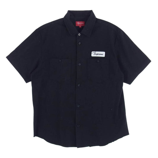 Supreme シュプリーム 21SS  Dog S/S Work Shirt ドッグ ワーク 半袖 シャツ ブラック系 M【中古】