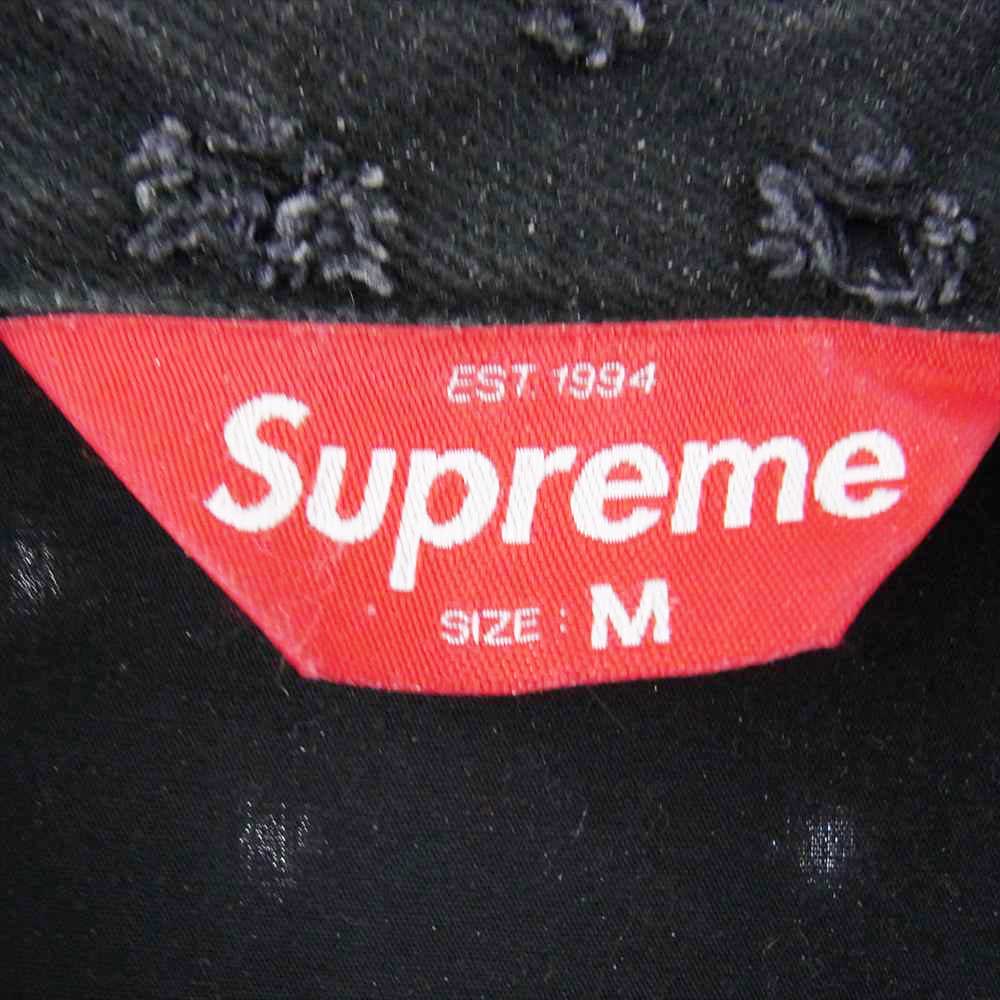 Supreme シュプリーム 20SS Hole Punch Denim  Trucker Jacket  ホールパンチ デニム トラッカー ジャケット Gジャン  ブラック系 M【中古】