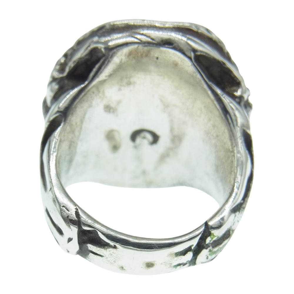 ALEX STREETER アレックスストリーター NEW Angel Heart Ring ニュー エンジェルハート リング シルバー系 レッド系 9号【中古】