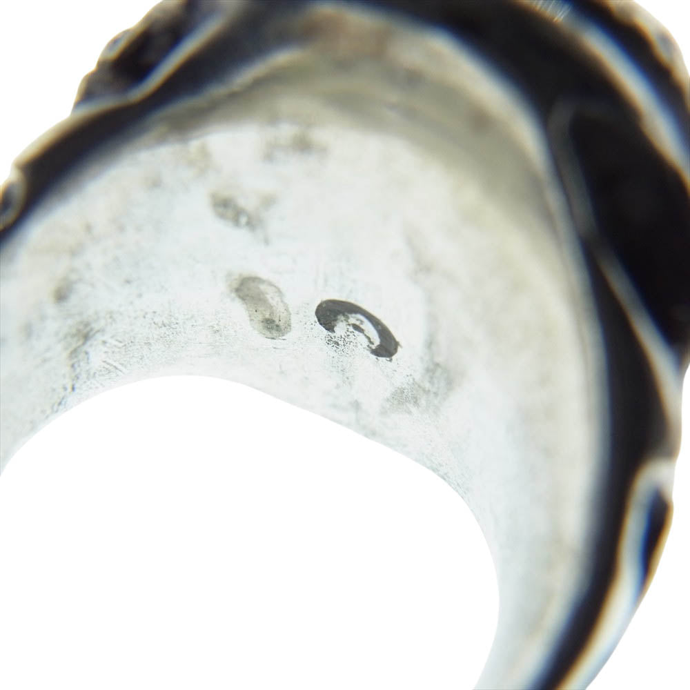 ALEX STREETER アレックスストリーター NEW Angel Heart Ring ニュー エンジェルハート リング シルバー系 レッド系 9号【中古】