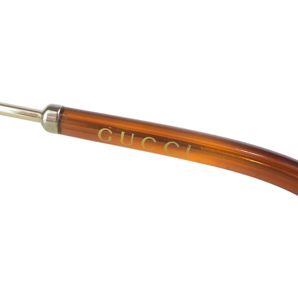 GUCCI グッチ GG02875 005 52□18-150  サングラス アイウェア  ゴールド系 52□18-150【中古】