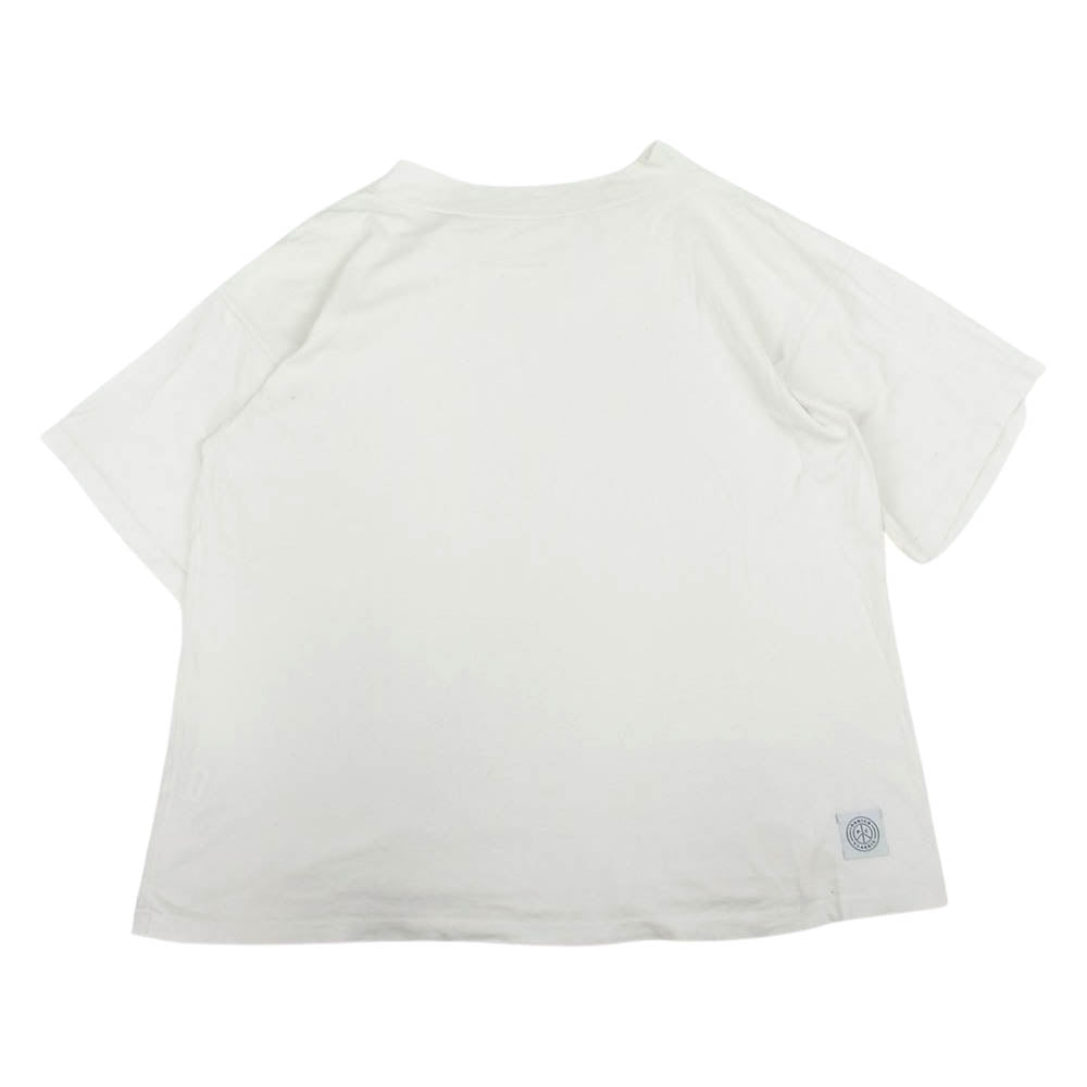PORTER CLASSIC ポータークラシック HIGH NECK T-SHIRT オーバーサイズ ハイネック Tシャツ ホワイト ホワイト系 3【中古】