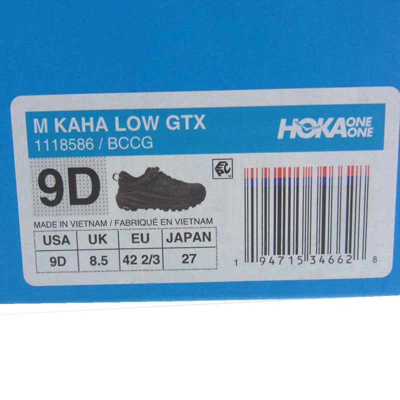 HOKA ONE ONE ホカ オネオネ 1118586 M KAHA LOW GTX カハ ロー ゴアテックス スニーカー モスグリーン系 27cm【中古】