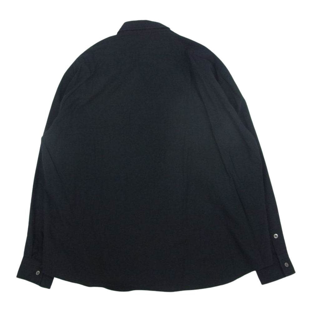 PORTER CLASSIC ポータークラシック ROLL UP VINTAGE COTTON SHIRT ロールアップ ヴィンテージコットン シャツ ブラック系 L【中古】