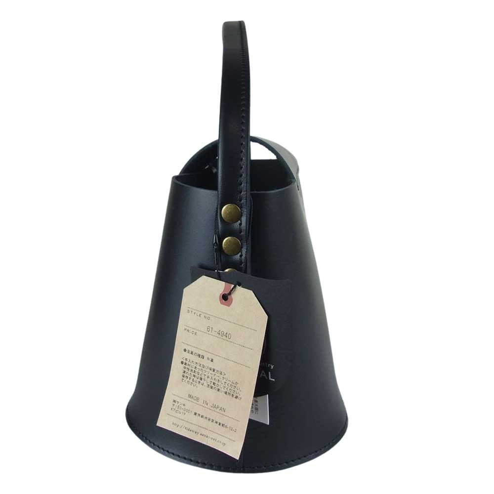タイドウェイ レザー ハンドバッグ ブラック系【極上美品】【中古】
