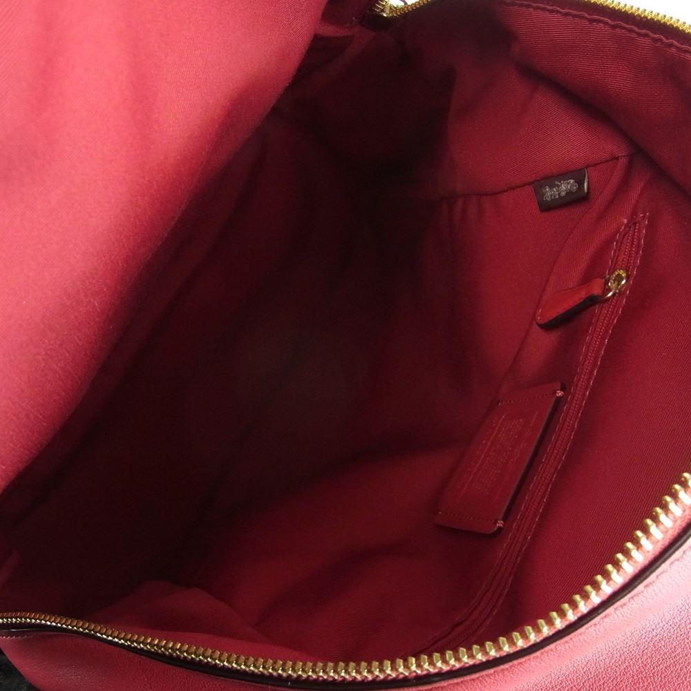 COACH コーチ H1922-F32200 チャーリー シグネチャー ミディアム リュック バックパック カンボジア製 レッド系 ブラウン系【中古】
