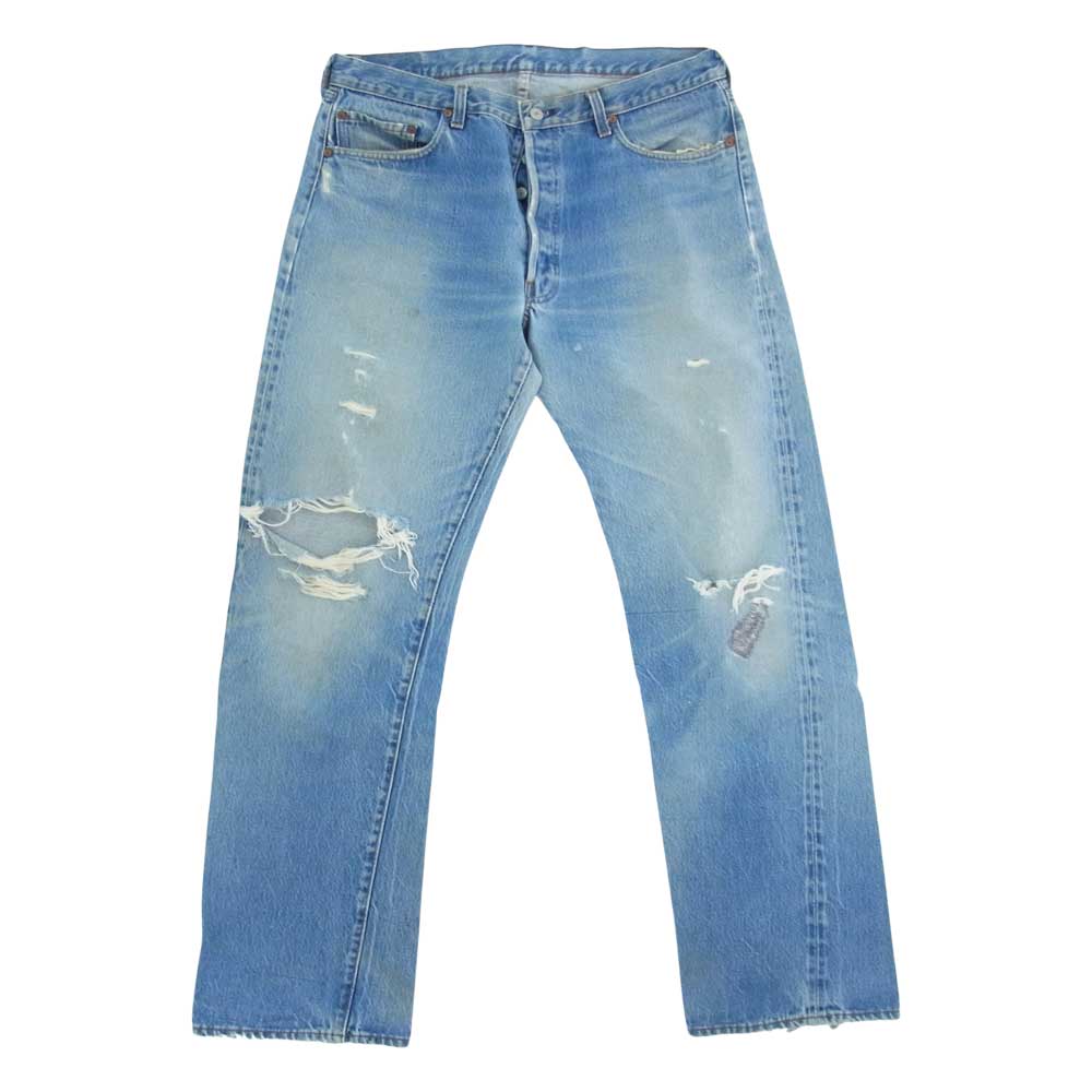 Levi's リーバイス 80s ヴィンテージ  501 レッドライン 赤耳 ボタン裏刻印 524 デニム パンツ  インディゴブルー系【中古】