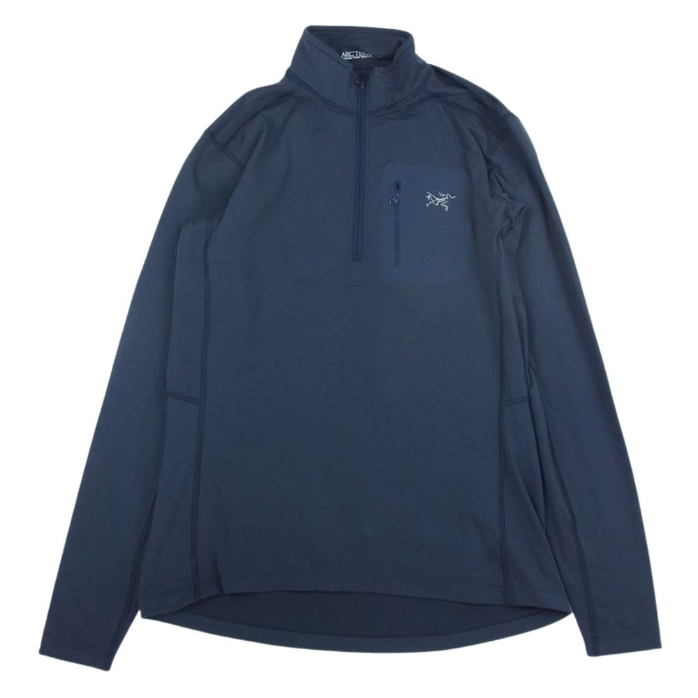 ARC'TERYX アークテリクス 国内正規品 ストレッチ ハーフジップ プルオーバー ジャケット ネイビー系 S【中古】