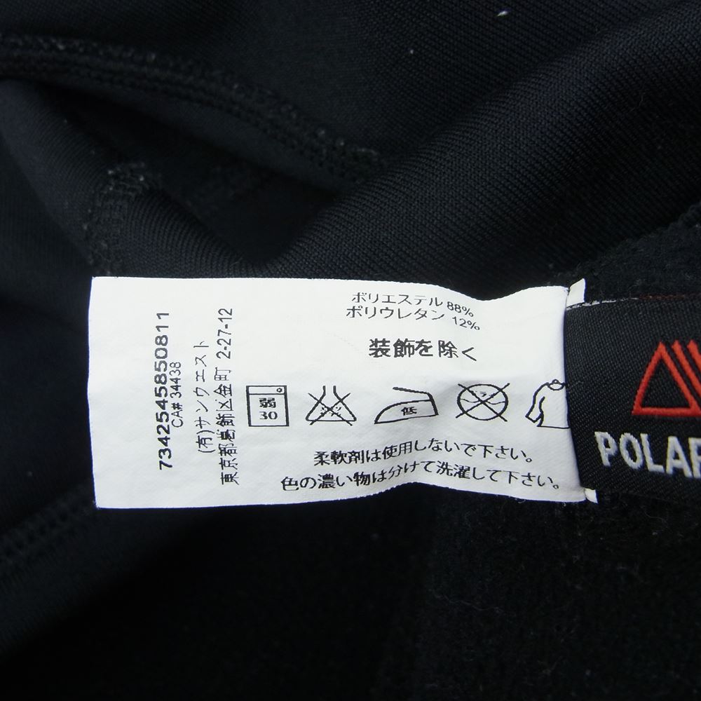 ARC'TERYX アークテリクス 国内正規 サンウェストタグ RHO AR TOP ストレッチ フリース ハーフジップ ジャケット ブラック系 S【中古】