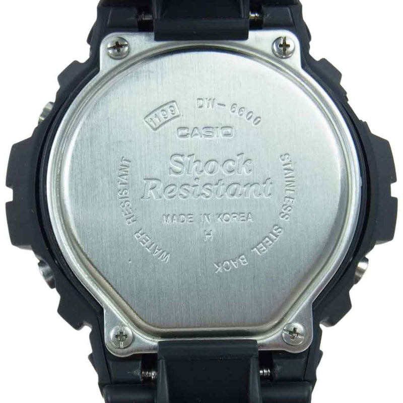 CASIO G-SHOCK カシオ ジーショック DW-6600-1V リストウォッチ 腕時計 ブラック系【中古】