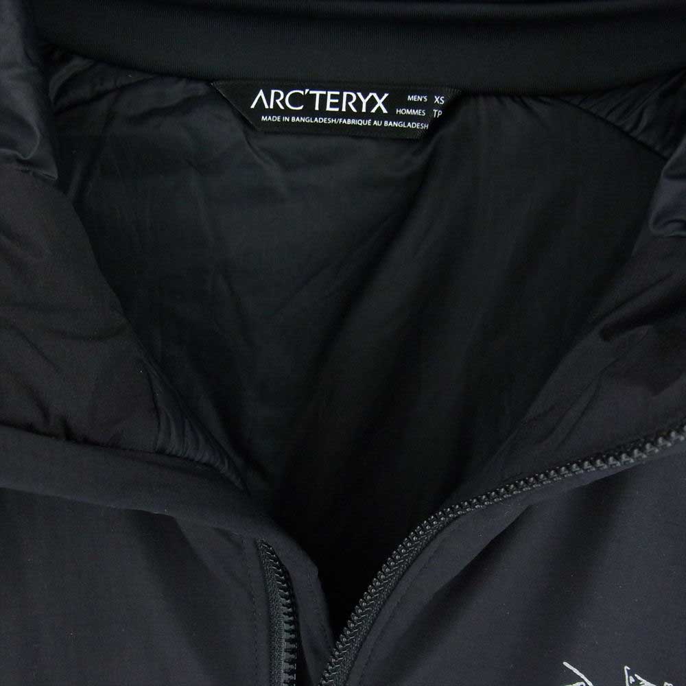 ARC'TERYX アークテリクス 国内正規品 ATOM AR HOODY アトム フーディ 中綿 ジャケット ブラック系 XS【中古】