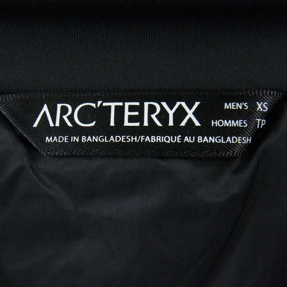 ARC'TERYX アークテリクス 国内正規品 ATOM AR HOODY アトム フーディ 中綿 ジャケット ブラック系 XS【中古】