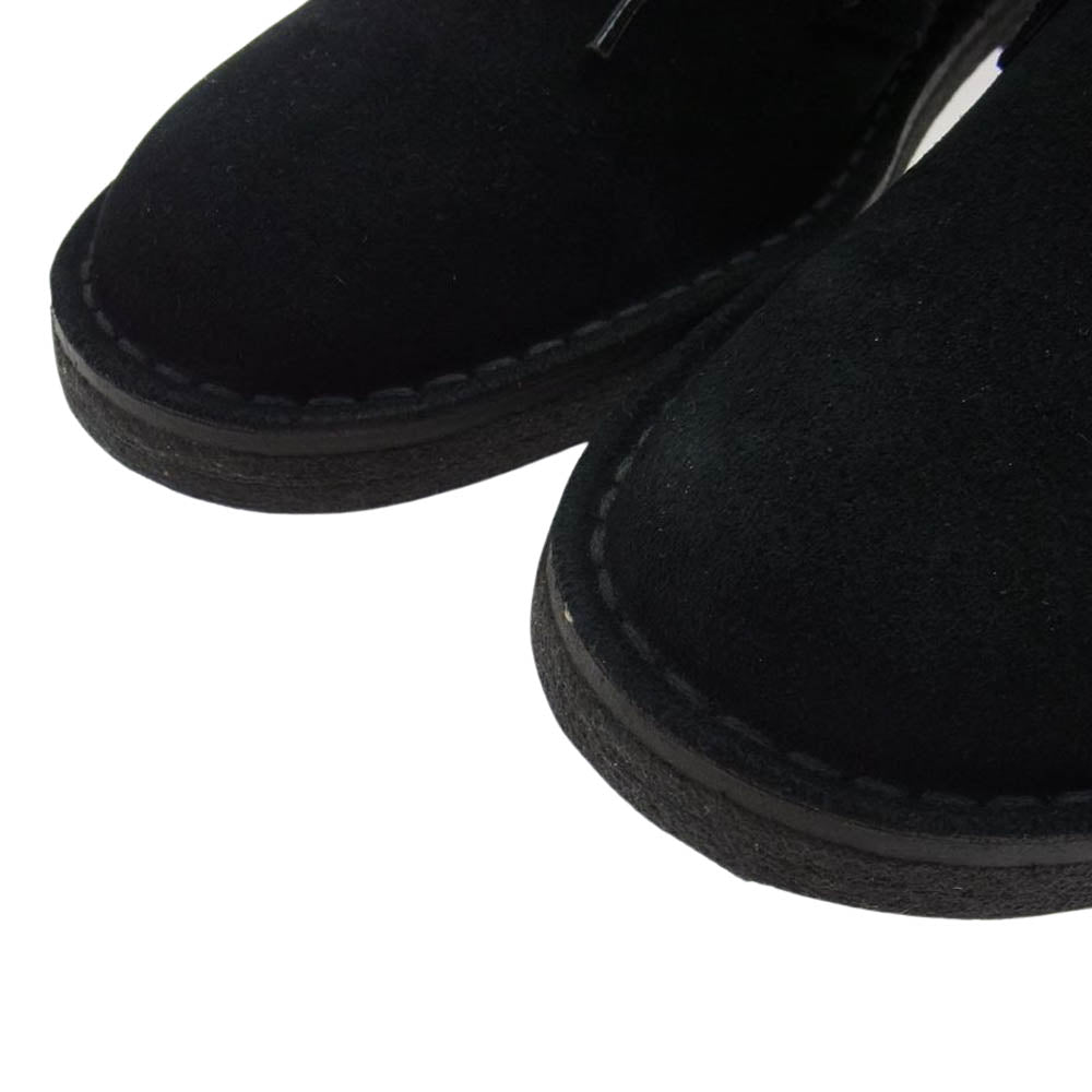 COMME des GARCONS HOMME コムデギャルソンオム NPS SOLOVAIR 22AW HH-K103-001 CDGH 英国製 Wネーム スエード デザート チャッカブーツ シューズ ブラック系 26.0cm【極上美品】【中古】