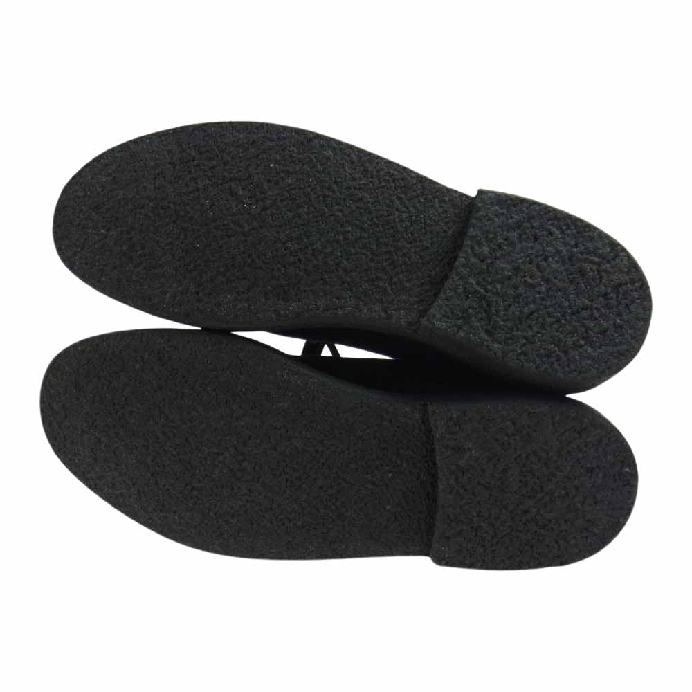 COMME des GARCONS HOMME コムデギャルソンオム NPS SOLOVAIR 22AW HH-K103-001 CDGH 英国製 Wネーム スエード デザート チャッカブーツ シューズ ブラック系 26.0cm【極上美品】【中古】