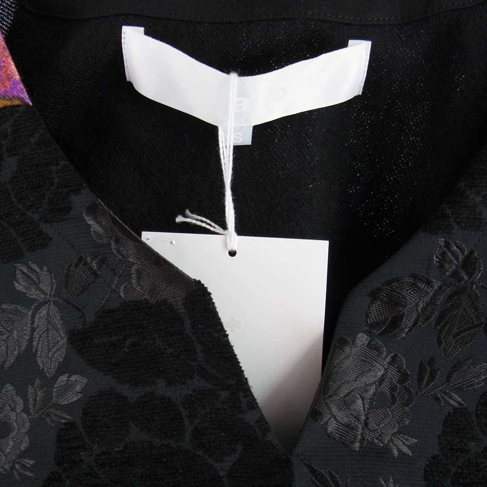 tao COMME des GARCONS タオ コムデギャルソン 22AW TJ-B009-051 チュールドッキング レーススリーブ トップス ブラック系 マルチカラー系 S【極上美品】【中古】