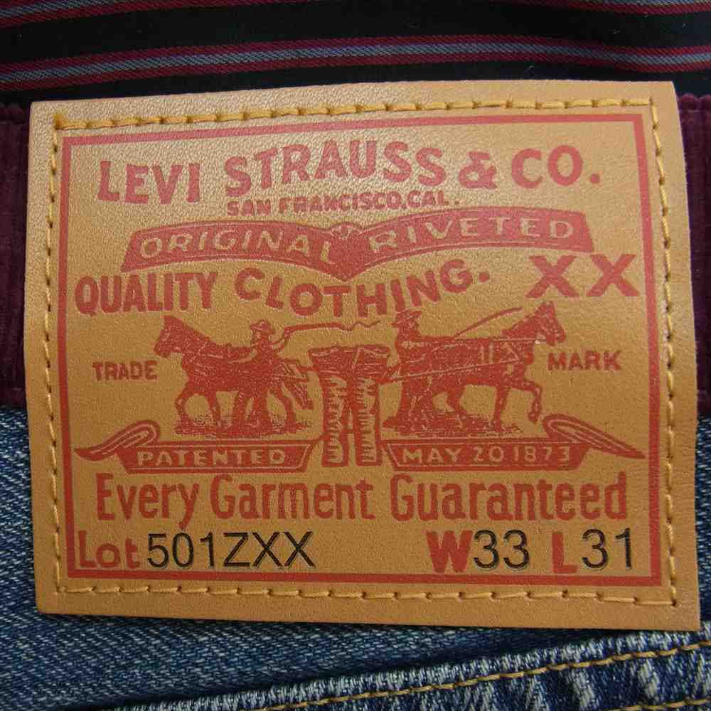 JUNYA WATANABE COMME des GARCONS MAN ジュンヤワタナベコムデギャルソンマン Levi's リーバイス 22AW WJ-P201-051 Wネーム 多素材切替 パッチワーク デニムパンツ ジーンズ インディゴブルー系 S W３３L３１【新古品】【未使用】【中古】