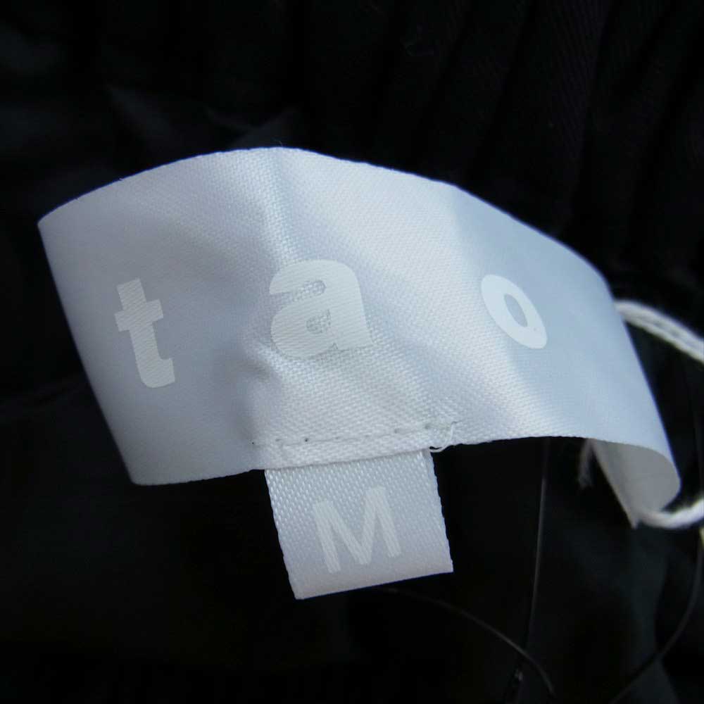 tao COMME des GARCONS タオ コムデギャルソン 22AW TJ-S007-051 先染めウール チェック柄 フリル スカート ブラック系 M【極上美品】【中古】