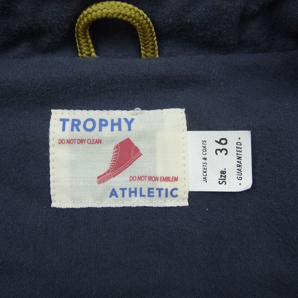 トロフィークロージング Box Logo Warm Up Jacket 60/40 クロス コーチ ジャケット  イエロー系 36【中古】