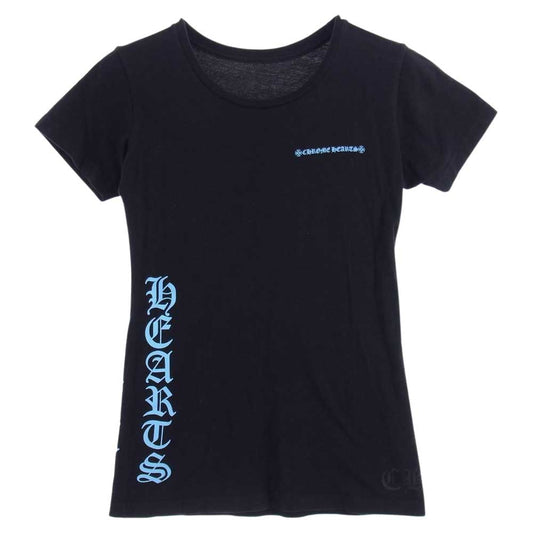 CHROME HEARTS クロムハーツ（原本無） サイドロゴプリント 半袖 TEE Tシャツ ブラック系 S【中古】