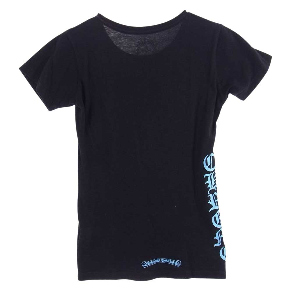 CHROME HEARTS クロムハーツ（原本無） サイドロゴプリント 半袖 TEE Tシャツ ブラック系 S【中古】