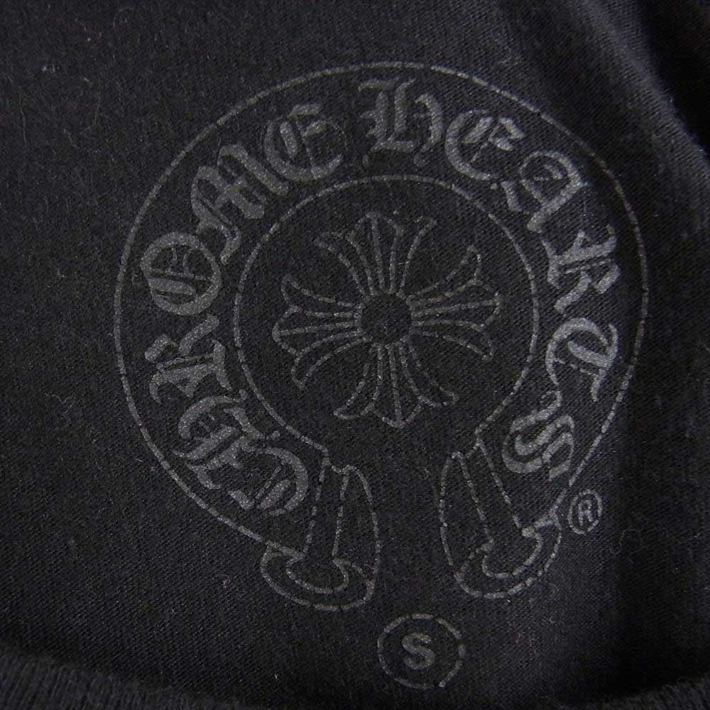 CHROME HEARTS クロムハーツ（原本無） サイドロゴプリント 半袖 TEE Tシャツ ブラック系 S【中古】