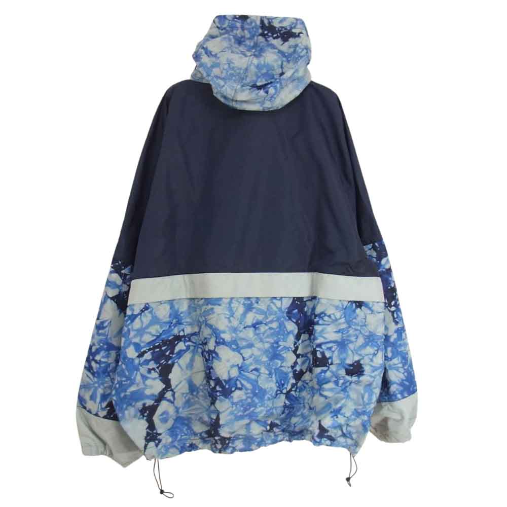 ポリクアント タイダイ柄 切替し ナイロン ジャット  ネイビー系 1～2【中古】