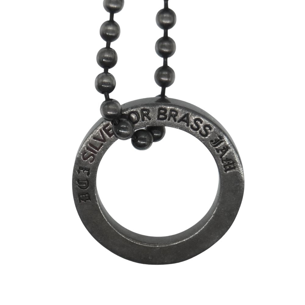 JAM HOME MADE ジャムホームメイド サークル リング 安全ピンボールチェーン ネックレス シルバー系【中古】