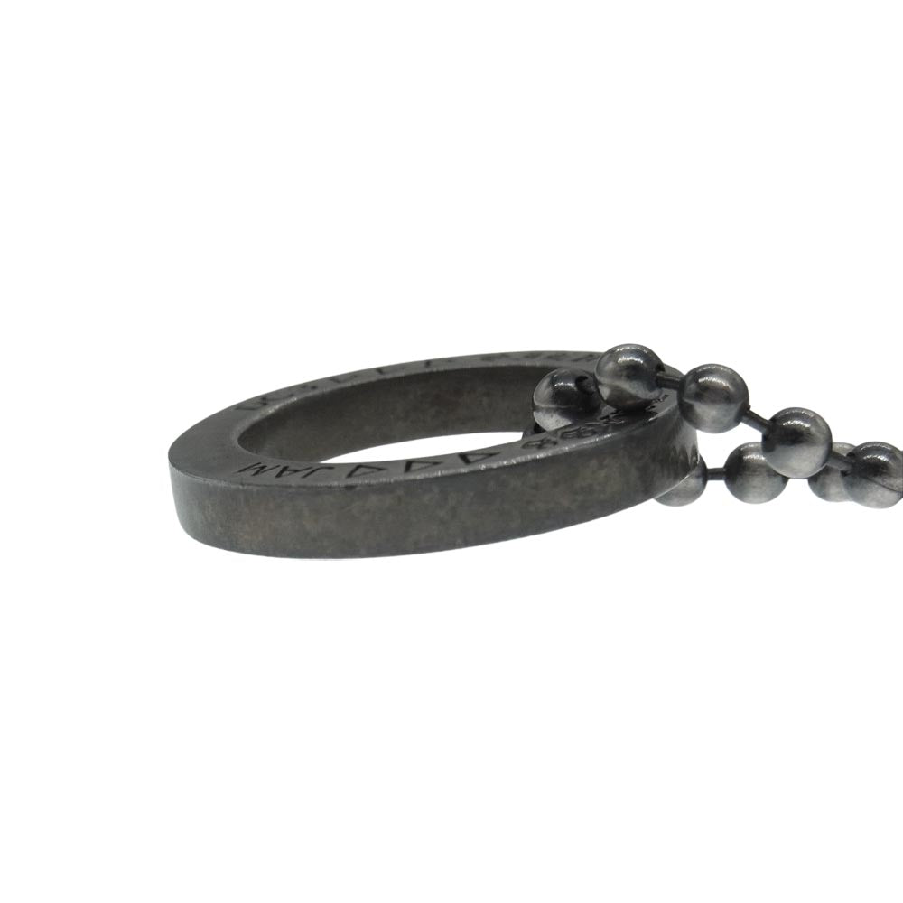 JAM HOME MADE ジャムホームメイド サークル リング 安全ピンボールチェーン ネックレス シルバー系【中古】