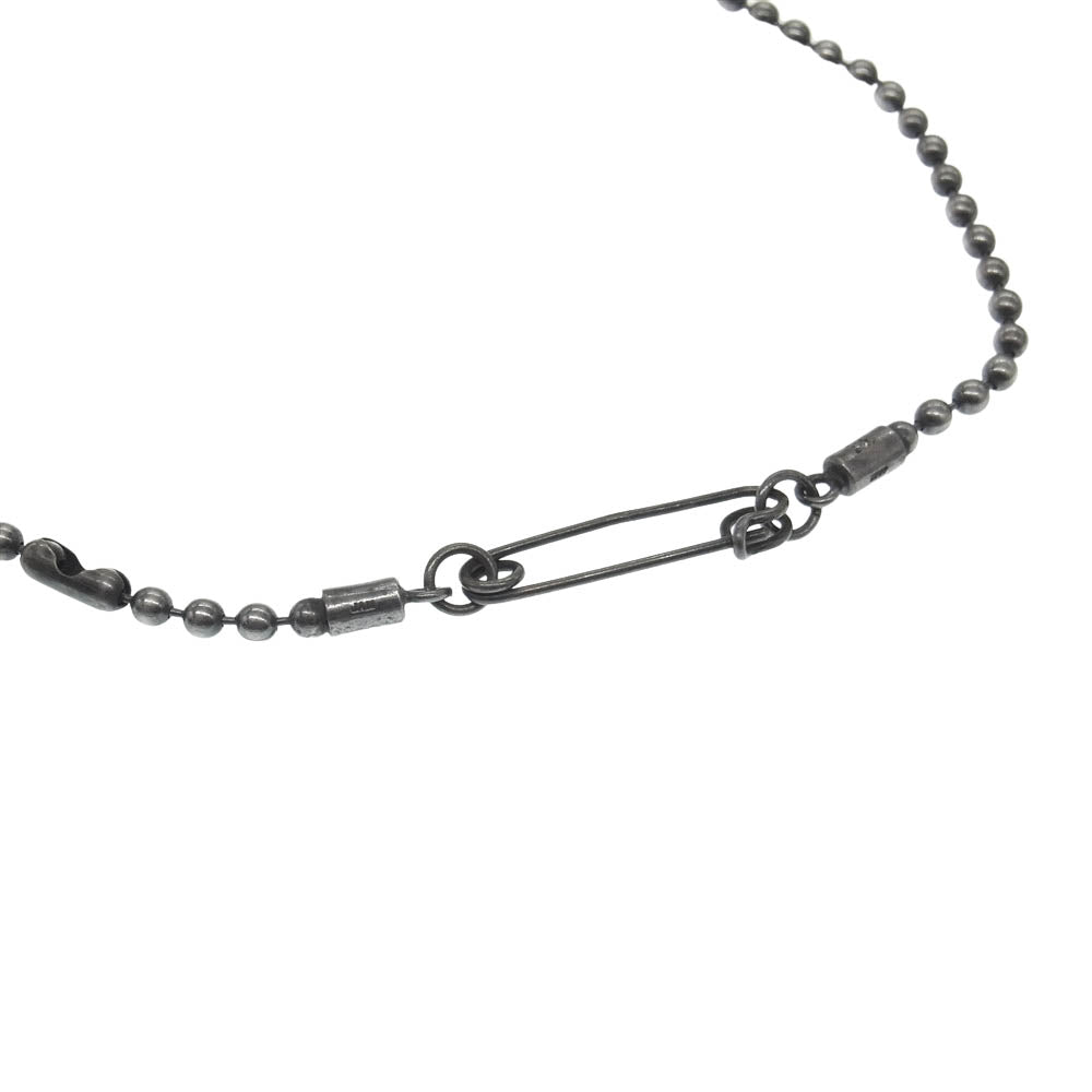 JAM HOME MADE ジャムホームメイド サークル リング 安全ピンボールチェーン ネックレス シルバー系【中古】
