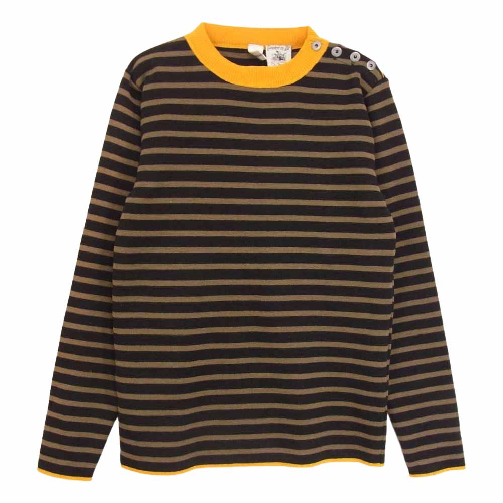 COMME des GARCONS コムデギャルソン W16500 SHIRT S.N.S HERNING ボーダーニット ニット セーター ブラック系 S【中古】