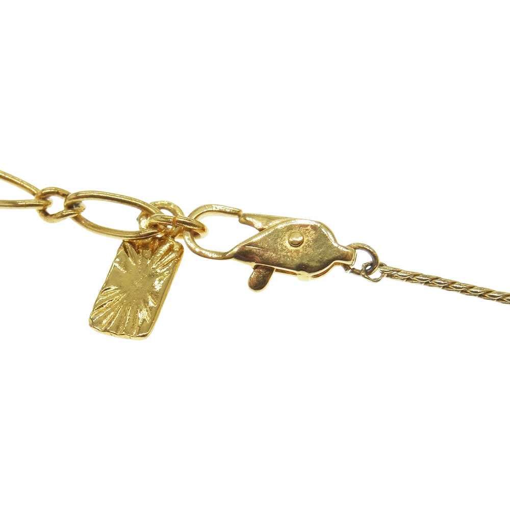 YVES SAINT LAURENT イヴサンローラン ヴィンテージ YSL ロゴ ゴールドカラー ネックレス ペンダント   ゴールド系【中古】