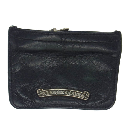 CHROME HEARTS クロムハーツ（原本無） ZPR CHNG 3×4 チェンジパース ダガー ジップ コインケース ブラック系【中古】
