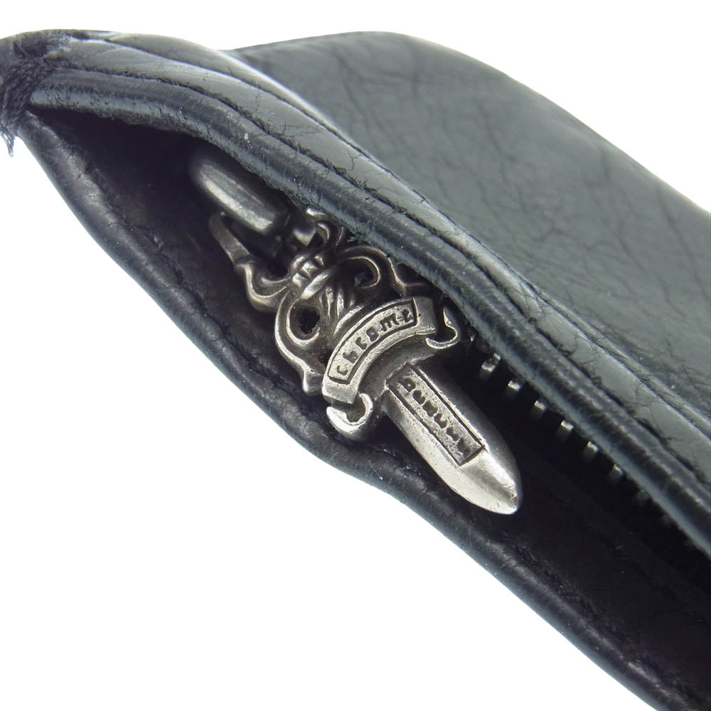 CHROME HEARTS クロムハーツ（原本無） ZPR CHNG 3×4 チェンジパース ダガー ジップ コインケース ブラック系【中古】