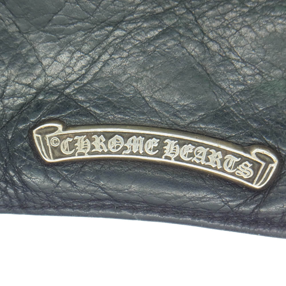 CHROME HEARTS クロムハーツ（原本無） ZPR CHNG 3×4 チェンジパース ダガー ジップ コインケース ブラック系【中古】