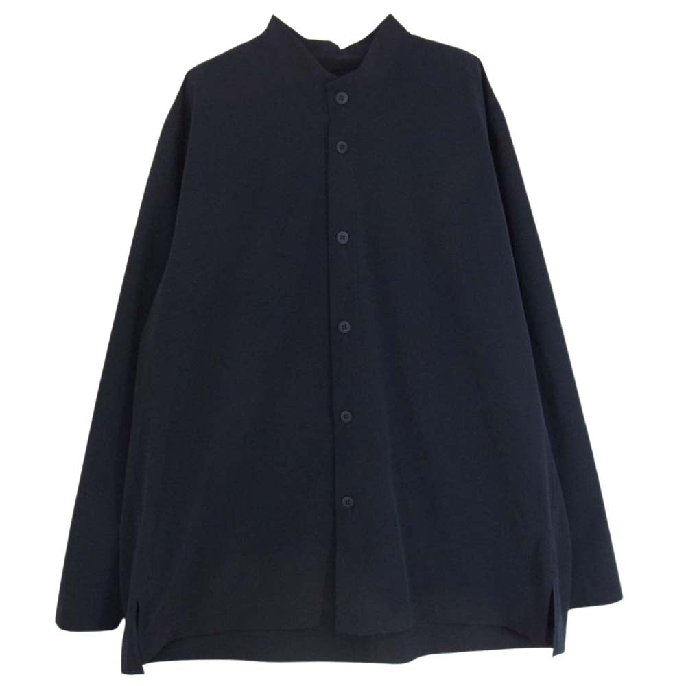 ISSEY MIYAKE イッセイミヤケ 22SS HP21FJ312 HOMME PLISSE オムプリュス シャツ STRETCH SHIRT ストレッチ シャツ ネイビー系 3【中古】
