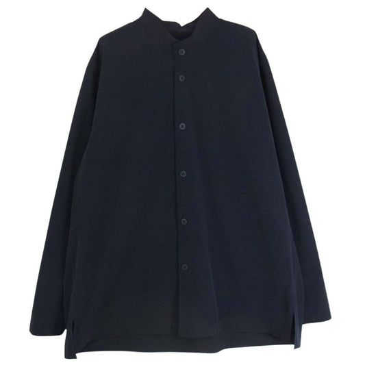 ISSEY MIYAKE イッセイミヤケ 22SS HP21FJ312 HOMME PLISSE オムプリュス シャツ STRETCH SHIRT ストレッチ シャツ ネイビー系 3【中古】