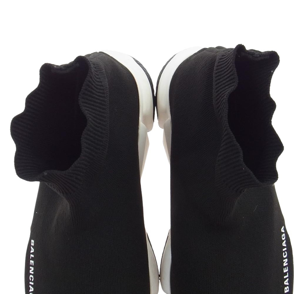 BALENCIAGA バレンシアガ SPEED TRAINER スピード トレーナー ロゴ スニーカー ブラック系 ホワイト系 26.5cm【中古】