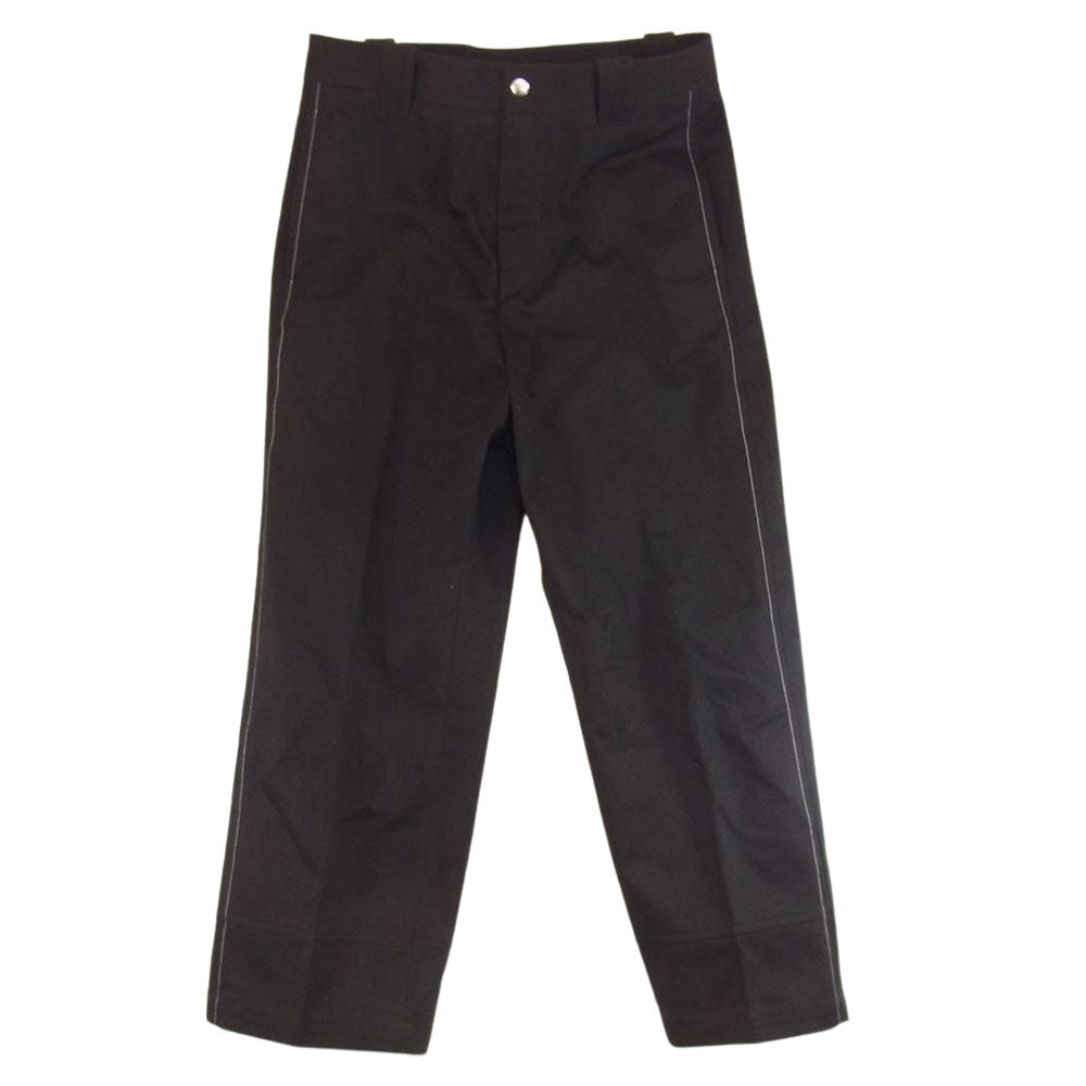 オーエーエムシー 22AW 22A28OAU42 DUSK TROUSERS ステッチ スラックス パンツ ブラック系 30【中古】
