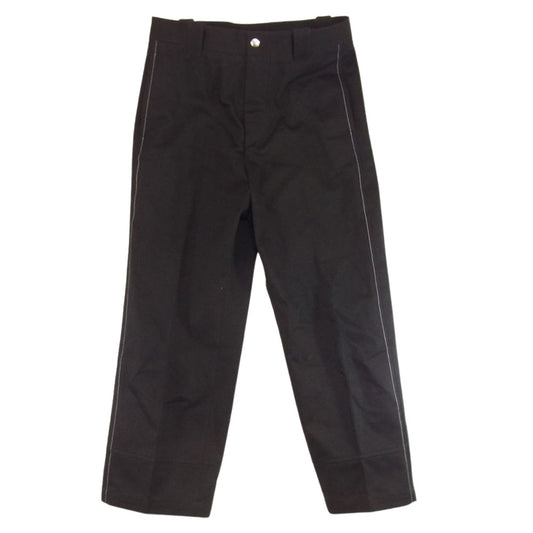 オーエーエムシー 22AW 22A28OAU42 DUSK TROUSERS ステッチ スラックス パンツ ブラック系 30【中古】
