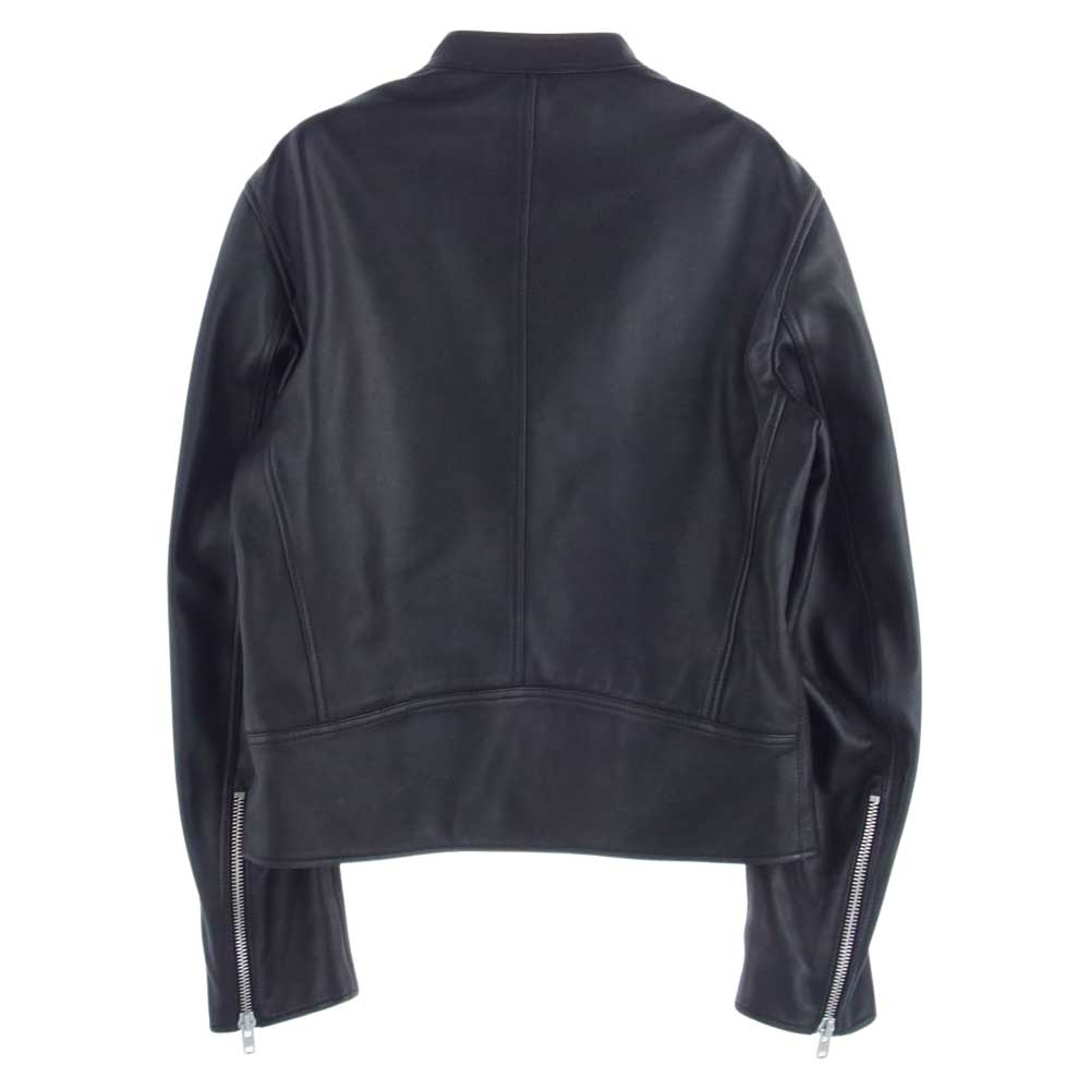 MAISON MARGIELA メゾンマルジェラ 14ライン 19SS S50AM0380 5 ZIP LEATHER JACKET 八の字 シングル ライダース ジャケット ブラック系 46【中古】