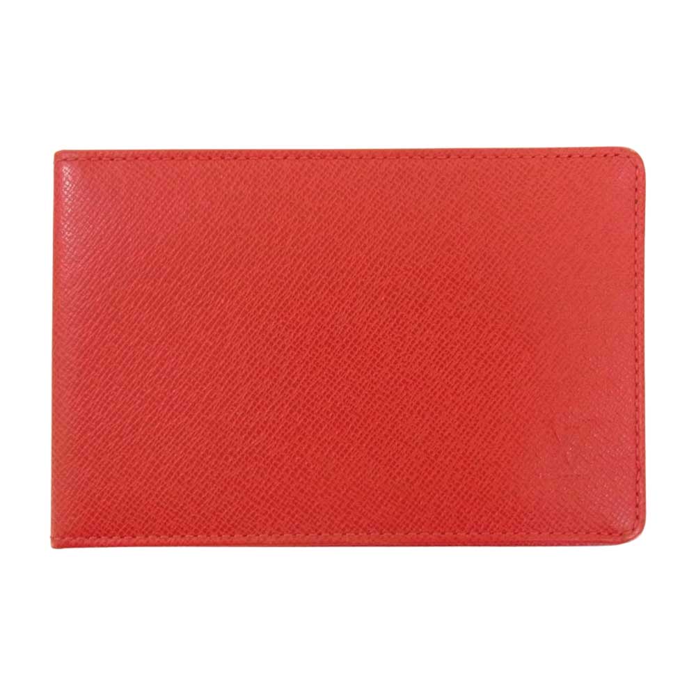 LOUIS VUITTON ルイ・ヴィトン タイガ パスケース カードケース レッド系【中古】