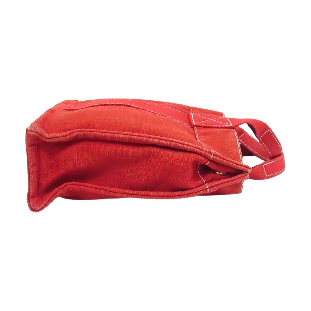HERMES エルメス ドーヴィル PM キャンバス トート バッグ レッド系【中古】