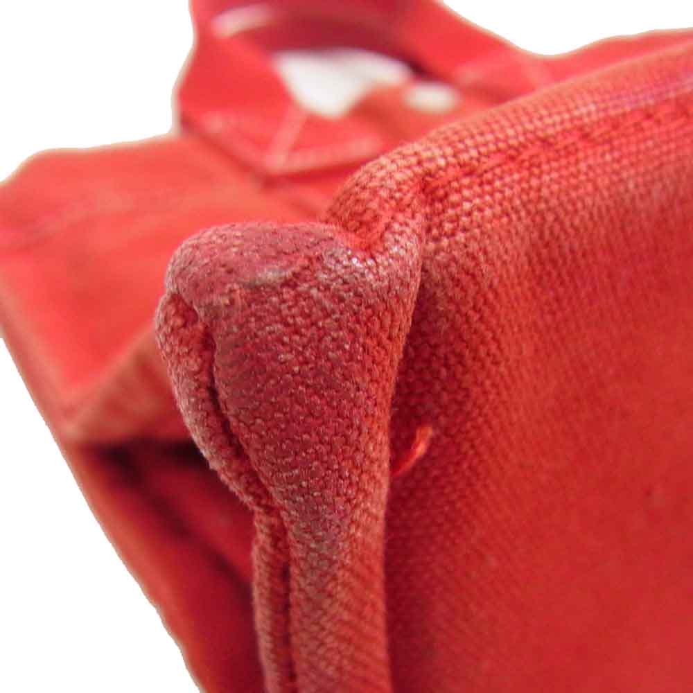 HERMES エルメス ドーヴィル PM キャンバス トート バッグ レッド系【中古】