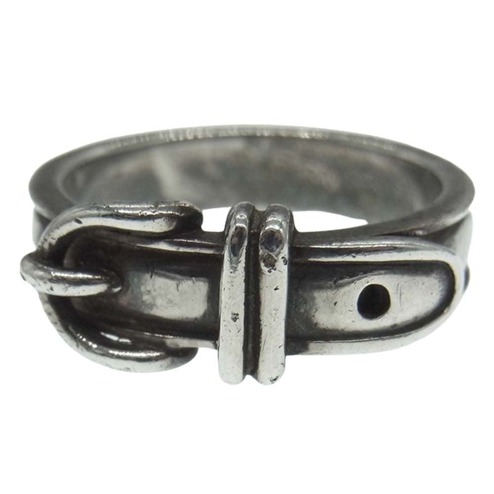 HERMES エルメス サンチュール ベルト リング  シルバー系 13号【中古】