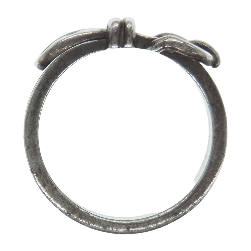 HERMES エルメス サンチュール ベルト リング  シルバー系 13号【中古】